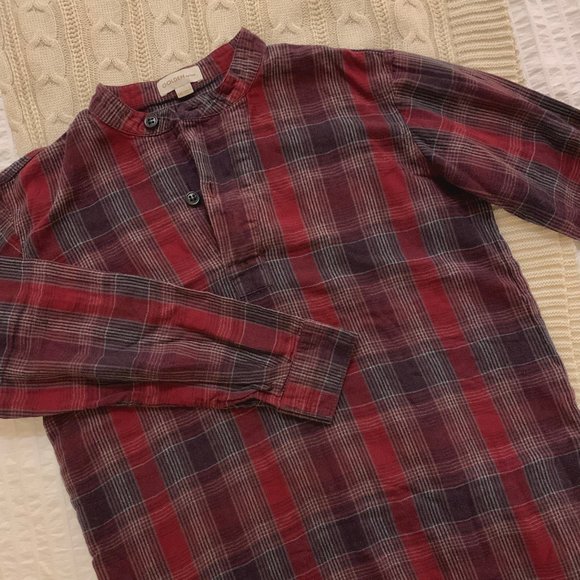 Aritzia TNA Golden Plaid Flannel Style Top - Picture 1 of 4